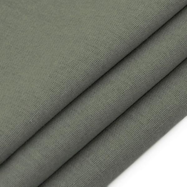 【互換品】 全17色 プレミアム 綿 麻 カラー 生地 手芸用 2m 幅1.4m(アッシュグレー)