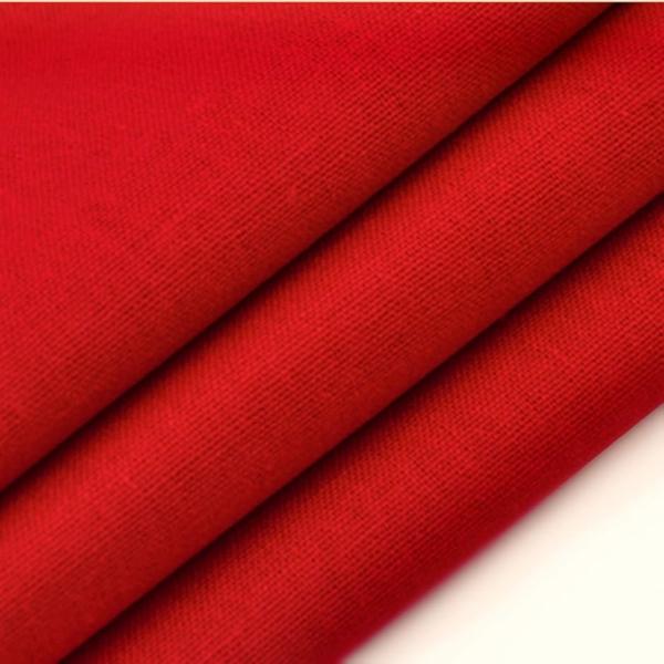 【互換品】 全17色 プレミアム 綿 麻 カラー 生地 手芸用 2m 幅1.4m(ポピーレッド)