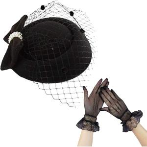 カクテルハット ヘッドドレス 黒A