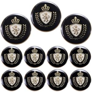 銀ボタンセット 大2個小4個セット 釦 ぼたん 上衣 上着 ジャケット