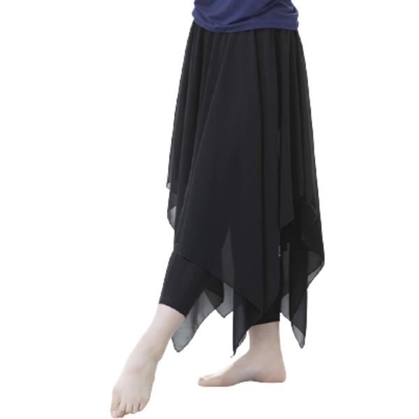 シフォンスカート付き タイツ レギンス レディース ダンス衣装 ベリーダンス バレエのレッスン着 ス...