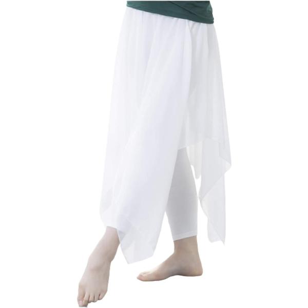 シフォンスカート付き タイツ レギンス レディース ダンス衣装 ベリーダンス バレエのレッスン着 ス...