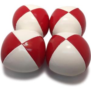 ジャグリング用 ボール 赤白 レッド＆ホワイト4個セット