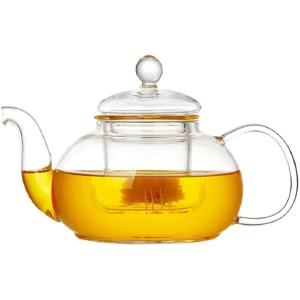 ガラス ティーポット かわいい お洒落 インテリア に(600ml)