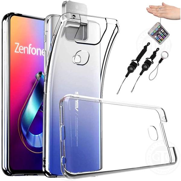 ストラップ2種＆ストラップホール付Asus Zenfone 6 ZS630KL ケース( Zenfo...