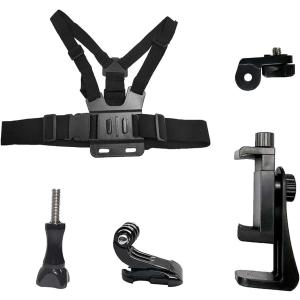 スマホ 用 動画 撮影 アクセサリー セット チェストマウント / スマホホルダー アダプターなど アクションカメラ にも