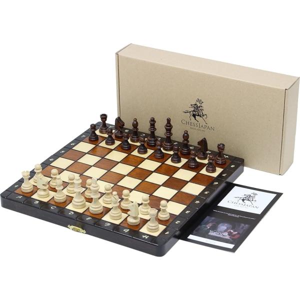ChessJapan チェス プレミアム・マグネティック 28cm 木製 磁石式( マルチカラー)