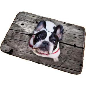 玄関 マット フレンチ ブルドッグ 見上げる わんこ ワンちゃん 犬 3D風