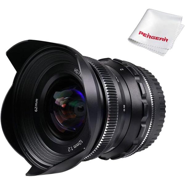 12mm F2 広角マニュアルフォーカス単焦点レンズ APS-C Fuji Xマウントカメラ対応( ...