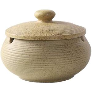 灰皿 おしゃれ 蓋付き 蓋つき 卓上 大容量 防臭(ライトカーキ)