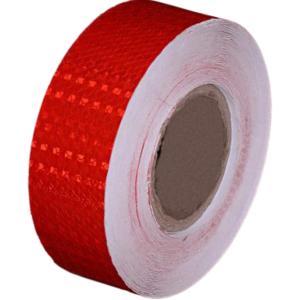 高輝度 反射テープ 反射シール 蓄光テープ 蛍光反射テープ 警告テープ コンクリート 防水 自転車 オートバイ トラック 事故(赤)