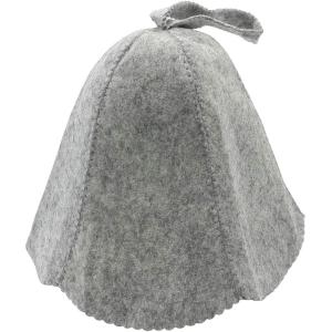 サウナハット 帽子 キャップ 頭皮 髪質保護 のぼせ防止 軽量 コンパクト 持ち運び ユニセックス( グレー)