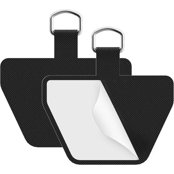 ストラップホルダー 2枚 スマホアクセサリー おしゃれ 便利 ストラップと合わせて (「2枚」ブラッ...