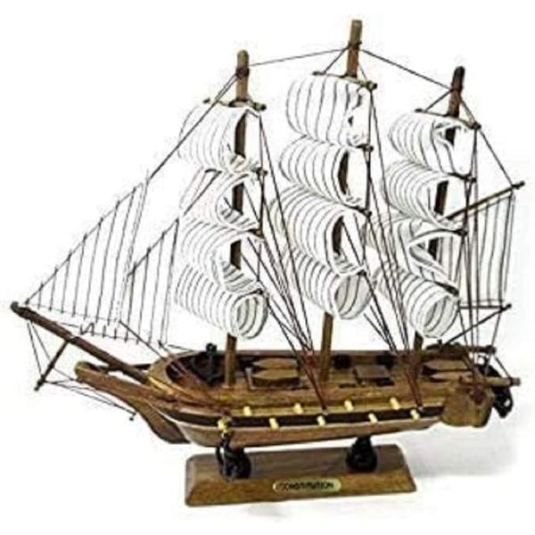 帆船 模型 手作り 完成品 海賊船 インテリア 装飾 に( 30cm)