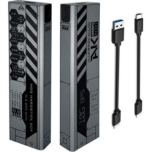 M.2 SSD ケース Type-C to NGFF USB3.1 Gen2 10gbps(Silver, 102x28x12