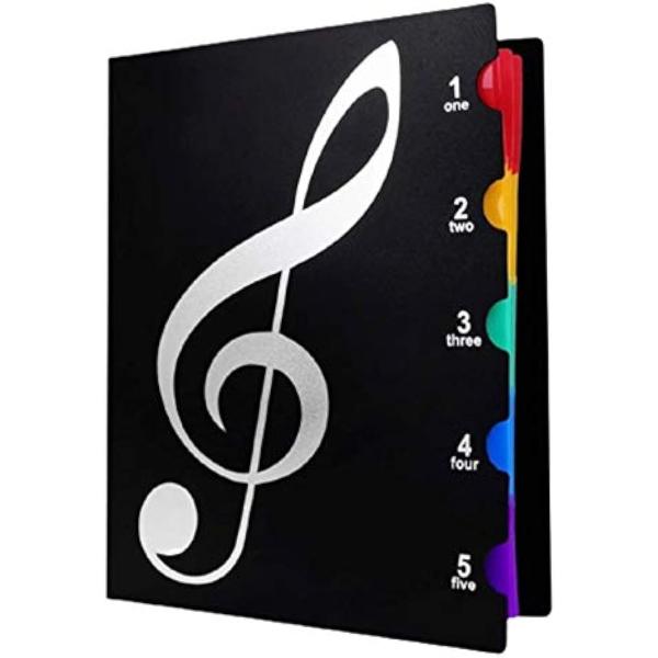 書き込みできる 楽譜ファイル 最大40枚収納可能 A4サイズ ピアノ 吹奏 見開き 音楽ファイル 楽...