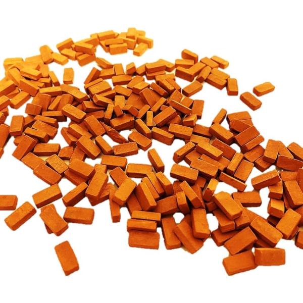 ミニチュア レンガ 1/35 250個入 ジオラマ セット 用 模型 煉瓦 DIY 情景 建物 ガー...