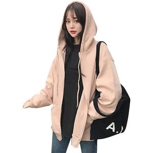 タイムスリップ レディース トレーナー パーカー(ベージュ, L)