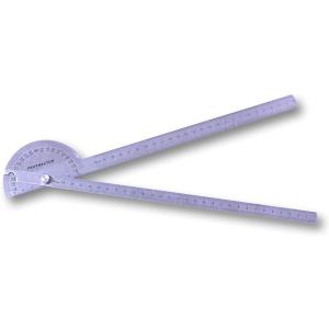 角度計 角度定規 分度器 プロトラクター ゴニオメーター ステンレス 鋼 180度回転 ゲージアーム...