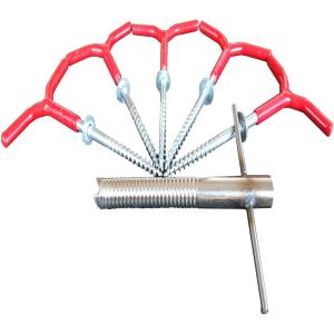 アイスペグ ５本セット アイスドリル 1本 付 ワカサギ