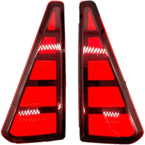 ブロック ファイバー LED リフレクター レッドパネル 左右2個セット TOYOTA 80系 NO...