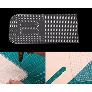 型抜き 金具 15点セット レザークラフト 型紙 穴あけポンチ 工具 革