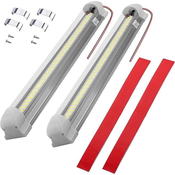 LED ライトバー 2本セット IP45 高輝度チップ 6200k 昼光色 12v〜86v 対応 (...