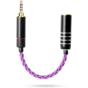 変換ケーブル バランス接続ケーブル ジャック 3.5mm 三極 オス＞ 五極