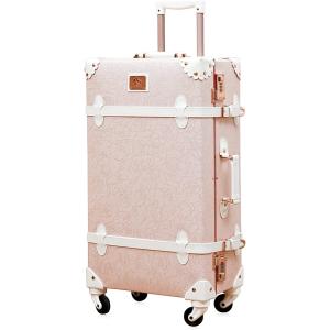 ダイヤルロック式 トランクケース おしゃれ 超軽量 かわいい レトロ 革