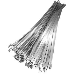 結束バンド 4.6mmx300mm タイラップ 304 ステンレス製(100本セット)