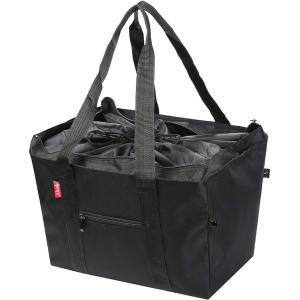 肩から提げれる 保冷ショッピングバッグ 26L 黒( ブラック)