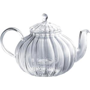 ガラス ティーポット かわいい かぼちゃ お洒落 インテリア(