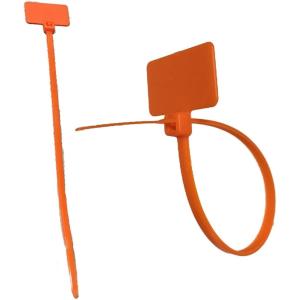 マーカータイ マーキング用 ケーブルタイ 結束バンド 旗型タイプ ナイロン 表示スペース付