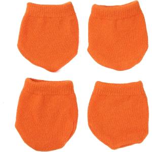 スーツケース ホイール用 カバー 保管時の床汚れを防止 キャリーケースのタイヤ用ソックス( オレンジ)