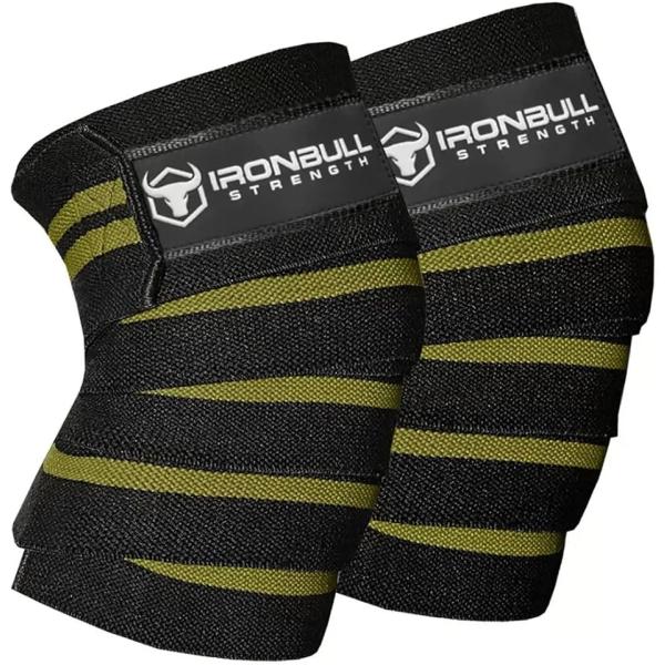 ニーラップ 1組 80インチ 伸縮性膝と肘のサポート 圧縮 ウェイトリフティング パワーリフティング...