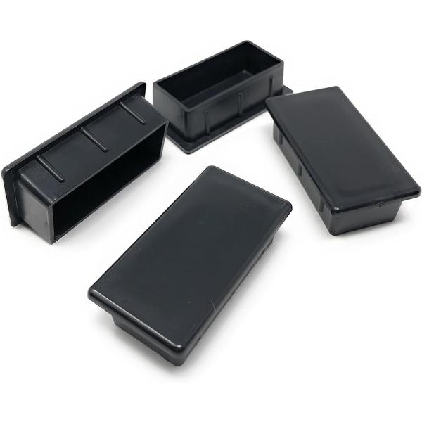鉄角パイプ 1.6mm x 50mm 26mm用 エンドキャップ 長方形 4個入り 50x26-4個...