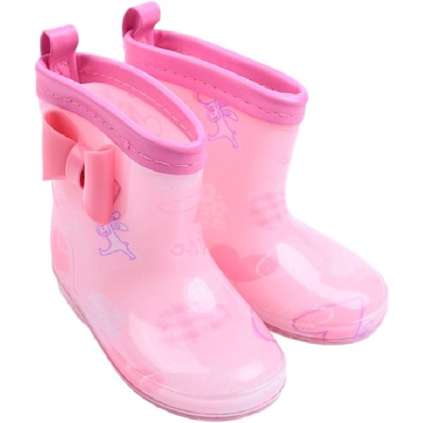 女の子 レインブーツ シューズ 16-17cm( ハート,  16.0〜17.0 cm) 長靴 雨靴...