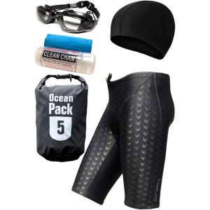 水着 メンズ メンズ競泳水着セット スイムパンツ スイムキャップ