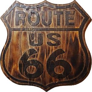 ビンテージ木製看板 ルート66アメリカンウッドサ...の商品画像