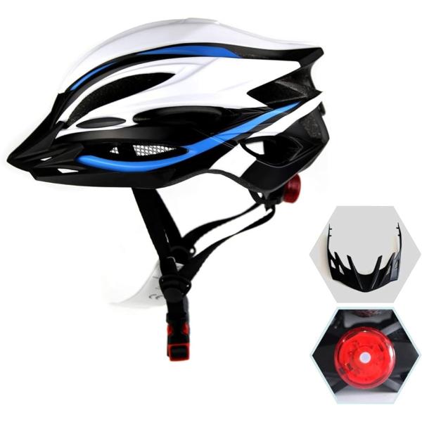 ISAK ヘルメット 超軽量 磨き砂質感 自転車用 サイクルヘルメット スポーツヘルメット( Whi...