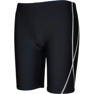 水着 競泳 スクール ミドルスパッツ UPF50+ 撥水加工 80〜170cm グレー，(グレー, 130)