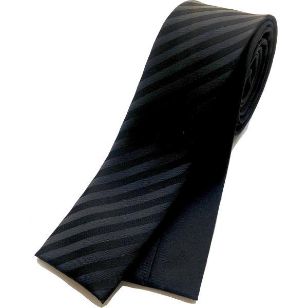 日本製リバーシブル ストライプx無地 ネクタイ 5cm ダンス 衣裳 衣装 角タイ スクエアタイ(ブ...