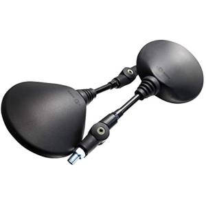 バイク ミラー 汎用 オフロード 左右2本セット 可倒式 10mm 正ネジ XR250 KLX Dト...