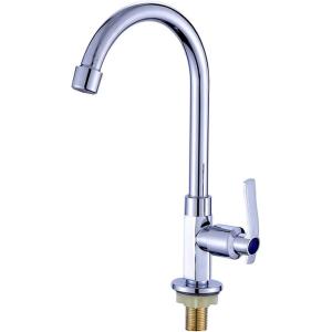 キッチン 洗面用 アンティーク 混合水栓 グースネック スワン 蛇口