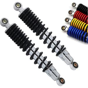 汎用 リア ショック サスペンション 左右 セット 310mm バイク 部品 パーツ タイヤ ブレーキ フォーク 修理 黒/赤 青 MDM