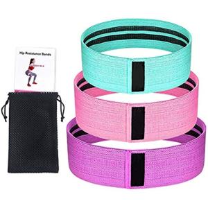 エクササイズバンド 筋トレ お尻 下半身 ヒップ トレーニング 強度別3本セット ゴムチューブ トレーニングバンド トレーニングチューブ