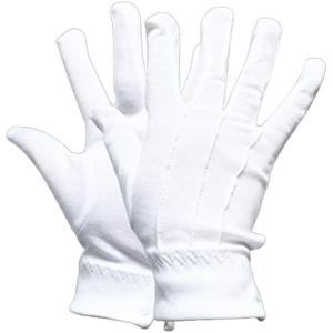 白手袋 メンズ 綿100％ 礼装用のフォーマル手袋 フリーサイズ(白,