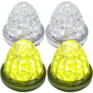 互換品】 24V トラック用 LED マーカーランプ サイド 8面クリスタル