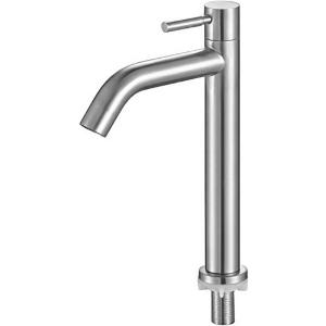 洗面用 シングルレバー 単水栓 ステンレス製 ロング水栓