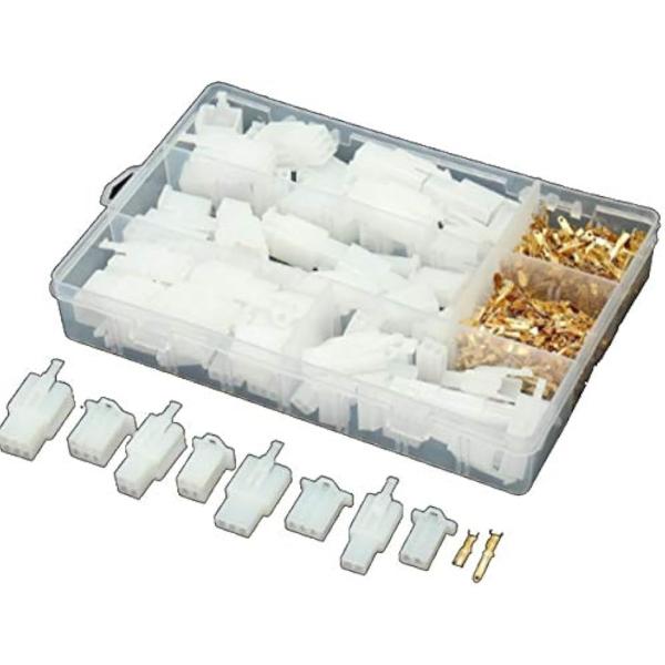 バイク コネクター 圧着 端子 カプラー オス メス セット 旧車 レストア用 (2，3，4，6ピン...